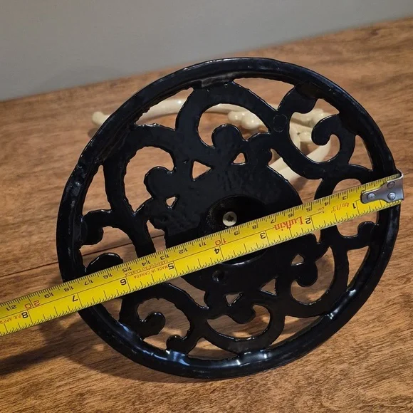 ENAMEL COATED CAST IRON Banana Hanger Stand - Picture 11 of 13